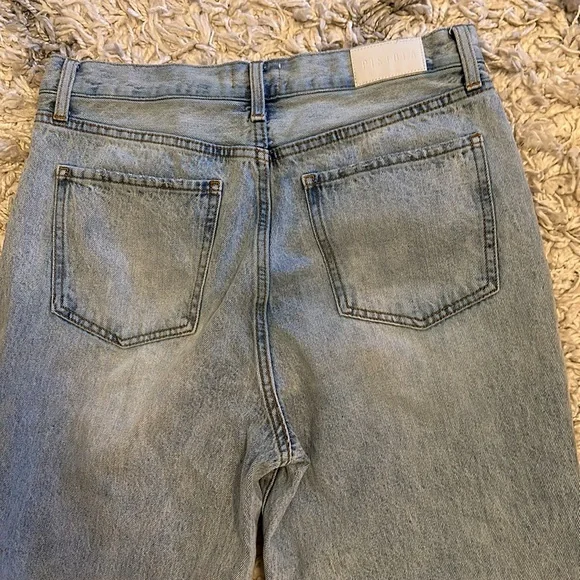 Pistola Blue Straight Leg Jeans with Distressed Hem - Picture 3 of 3